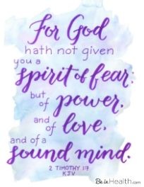 FREE Printable Scripture Art Download- Bring the Encouragement of the Word of God into your home - 2 Timothy 1:7 "For God hath not given you a spirit of fear; but of power, and of love, and of a sound mind."