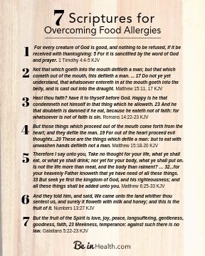 FREE Printable Scripture Download: 7 Scriptures for Overcoming Food Allergies
