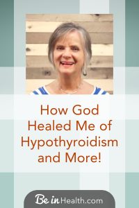 When Pam cried out to God, He met her in a far deeper way than she could have imagined. Read her testimony of how God healed her hypothyroidism and depression but also did something even more profound in her life through the Biblical insights she learned at Be in Health.