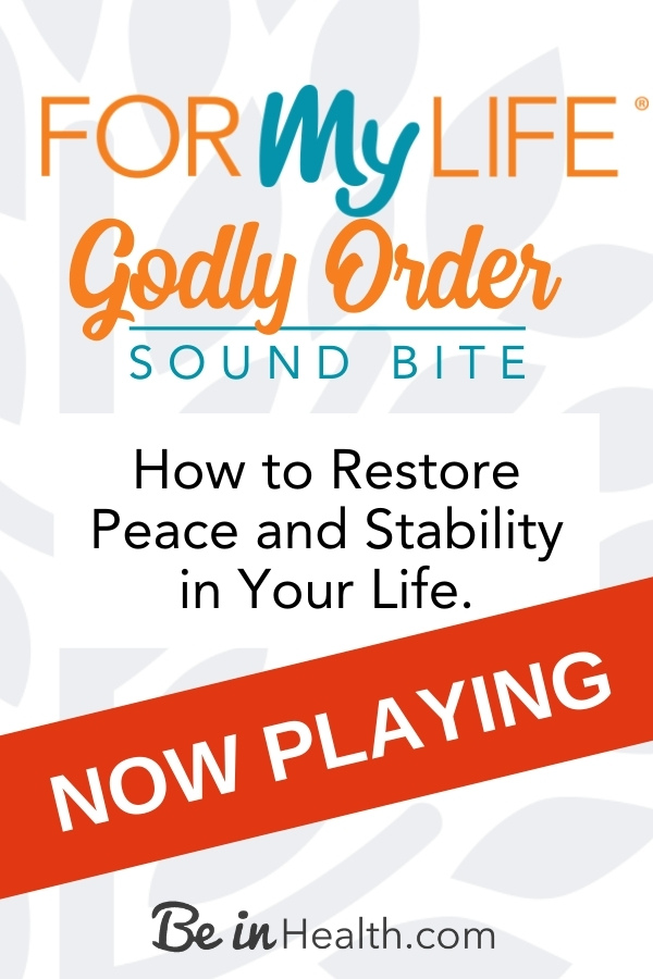 God's order for the family lays a foundation for stability and peace in the home. Learn how to recover Godly order in your life.